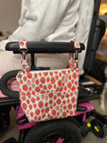 Strawberry Valentines Power Chair Armrest Bag