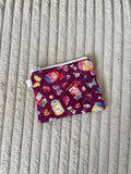 Purple Butterfly Picnic Keychain Wallet, coin purse for women