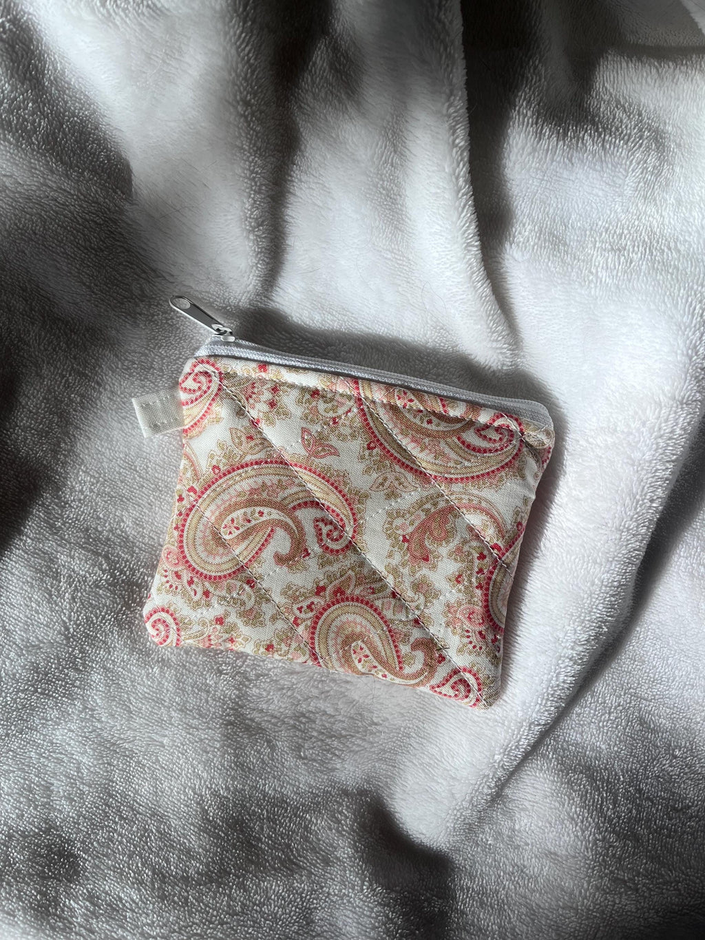 Paisley Keychain Wallet, coin purse for women